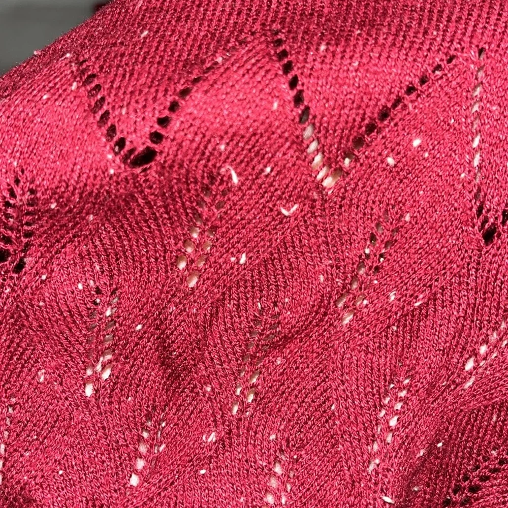 LC Lauren‎ Conrad Long Sleeve Bottom Front Tie Sweater Size Medium